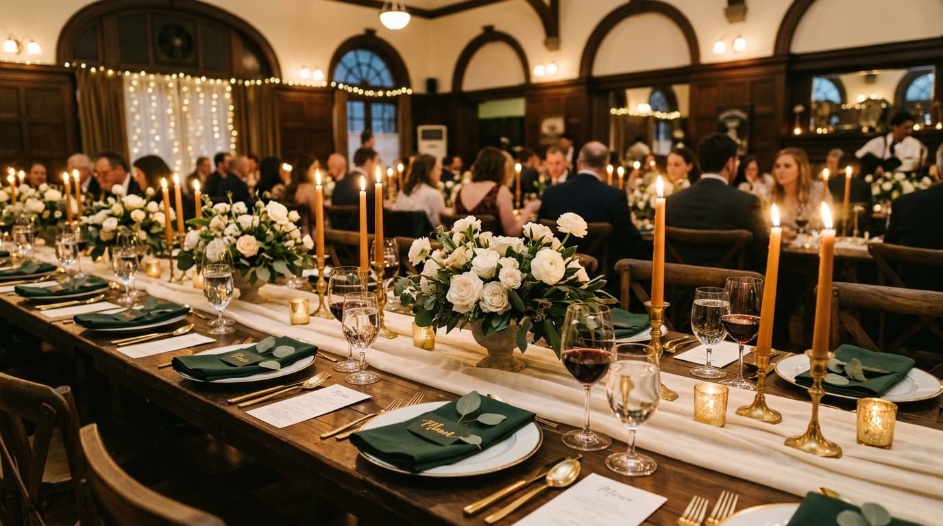 Wedding Dinner at The Railway Club